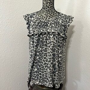 Cheetah Print Top- Size XL